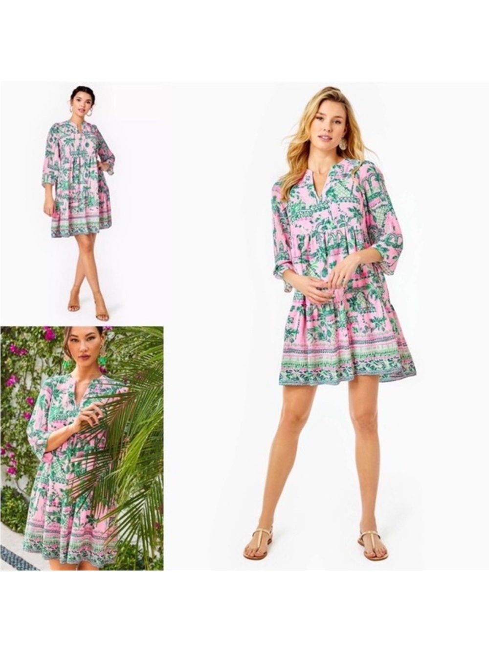 Lilly Pulitzer Martine Lileeze Dress - Mandevilla Baby Always Worth It Size M
